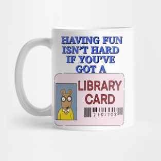 Library Card Mug